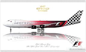 Special livery from etihad to celebrate 2009 abu dhabi grand prix. Etihad Airways Cargo F1 Livery Concept Abu Dhabi Grand Prix Cargo Airlines Commercial Aircraft