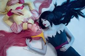 Princess bubblegum and marceline kissed in the adventure time finale, making all of our dreams come true. Marceline And Princess Bubblegum Cosplay 9gag