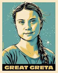 Pin By Brenna Senger On Greta Thunberg Greta Environmental Art Revolution Poster