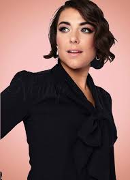 Voodoo Vixen Retro Vintage Langarm Schluppen Bluse "Madeline Blouse" in  Schwarz ⋆ Vintage Vogue