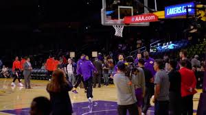 Enjoy customer service all the way to your seat w/ the world's largest ticket marketplace. Los Angeles Lakers Basketball Team Practicing On Court Clipstock