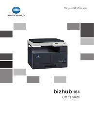 Pakiet plug and play zapewniający podstawowe funkcje. Konica Minola Bizhub 164 User Guide Manual En