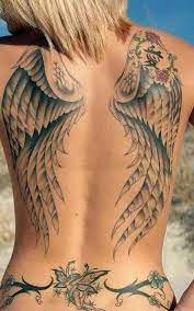 Tattoos On Back And Epidurals Tattoosonback Epidurals Tattoos Tattoosonback Angel Tattoo Designs Girl Tattoos Back Tattoo Women