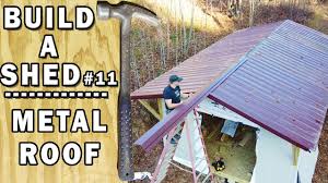 Install edging and underlayment install the underlayment as per the instructions by the manufacturer. Metal Roof Installation For A Shed Youtube