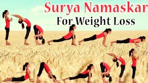 Surya Namaskar 12 Yoga Poses For Flat Stomach Thighs 45 Rounds Of Surya Namaskar For Weight Loss Youtube