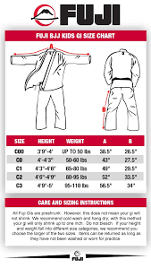 Unusual Childrens Measurement Chart Karate Suit Sizes Chart
