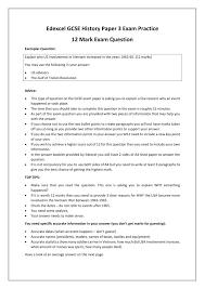 Edexcel paper two exemplars edexcel paper two exemplars. Exam Practice History Worksheets Ks3 Ks4 Lesson Resources