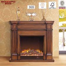 How an electric fireplace heats your room. European Style Electric Fireplace Mantel With Solid Wooden Frame Gsp15 002 China Fireplace Mantel Wood Fireplace Made In China Com