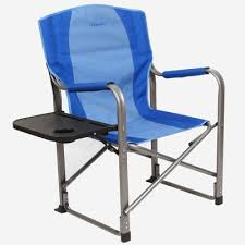 Which is the best side table with cup holders? Kamp Rite Kampcc106 Director S Chair Outdoor Furniture Camping Folding Sports Chair With Side Table And Cup Holder 2 Tone Blue Target