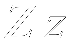 Color the z words coloring page. Printable Coloring Page Of Letter Z