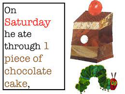 The caterpillar ate through one nice green. The Very Hungry Caterpillar