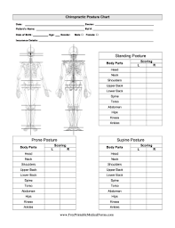 printable chiropractor posture chart