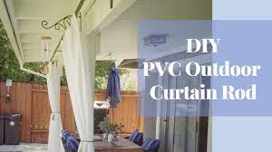 Diy outdoor curtain rod is the of the diy i did in our patio. Diy Outdoor Curtain Rod Pvc Curtain Rod Exterior Drapery Curtain Rod Installation Youtube