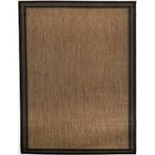 Black And Brown Outdoor Rug Border Black Brown 1 Ft 11 In X 2 Ft 11 In Indoor Outdoor Area Rug In 2020 Indoor Outdoor Area Rugs Outdoor Rugs Indoor Outdoor Rugs