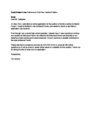 Try to use your first name and last name in your email address. Application Email Sablon