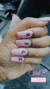 Old English Font Acrylic Nails Gel Nails Acrylic Nails Nail Designs