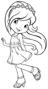 In the uk, the term shortcake refers to a biscuit similar to shortbread. Printable Coloring Pages Cartoon Strawberry Shortcake Plum Puddin Coloring Home