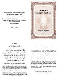 Untaian doa pengajian 4 bulanan. Doa 4 Bulanan Kata Kata Cinta