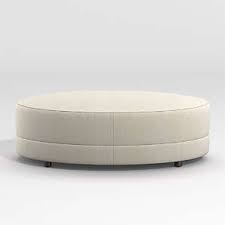 Nash leather tufted square ottoman with tray. Ottomans Cubes Crate And Barrel Canada