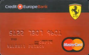 The bank has been operating for more than 25 years. Bankkarte Ferrari Credit Europe Bank Russland Col Ru Mc 0715 01
