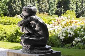 Sculpture gardens often display different forms of media among green spaces. The Sculpture Garden Musee Rodin