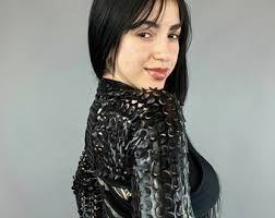 Haussement d'épaules futuriste pour festival d'EDM : tenues de danse  exotiques, tenue Rave écologique faite main pour femme