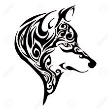 Tete De Loup Croquis Tatouage Tribal Dessin Isole Tete De Loup Dessin Tatouage Tete De Loup Loup Tribal