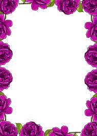 Free Digital Purple Rose Frame And Border In Vintage Design Rosenranke Freebie Rose Frame Page Borders Design Borders And Frames