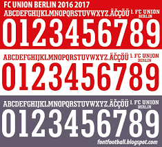 Submitted 1 month ago by tipodecinta. Font Football Font Vector Fc Union Berlin 2016 2017 Kit