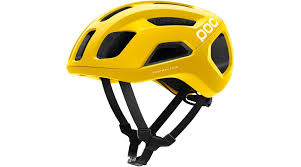 Poc Ventral Air Spin Road Bike Helmet Size S 50 56cm Sulphite Yellow Matt