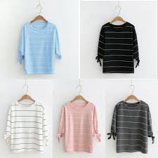 *menjual blouse wanita design terkini. Ss Fresia Stripy Blouse For Women Ss Cod Fresia Stripy Atasan Blouse Wanita Salur Shopee Malaysia