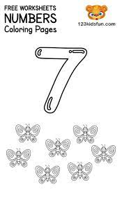 Free Printable Number Coloring Pages 1 10 For Kids 123 Kids Fun Apps Free Printable Numbers Kids Worksheets Printables Kids Learning Numbers