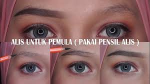 Cara Gambar Alis Untuk Pemula Pakai Pensil Alis Tanpa Cukur Gampang Youtube