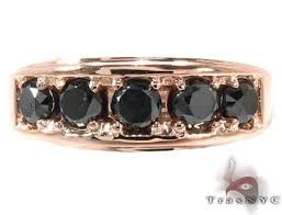 Statement rose gold diamond ring are also offered, which are sure to up the style quotient of any outfit and help you look your best. 14k Rose Gold Black Diamond Band 28402 Mens Style Gold 14k Round Cut 1 20 Ct