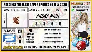 Prediksi Togel Singapore Pools 26 July 2020 In 2020 Games Pool September