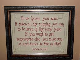 Items Similar To Alice In Wonderland Quote Lewis Carroll Ambition 11x13 Framed Embroidery Adju Alice And Wonderland Quotes Wonderland Quotes Twisted Quotes