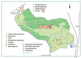 Genauer standort, karte und anfahrtsbeschreibung zum botanischer garten bochum, garten in bochum Informationen Fur Besucher Universitat Ulm