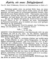 Geschichte Der Acetylsalicylsaure Wikipedia