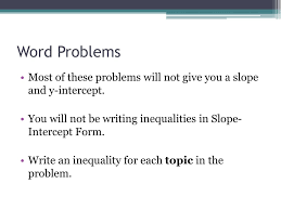 Do you feel like algebraic word problems are difficult? Ppt Systems Of Linear Inequalities Word Problems Powerpoint Presentation Id 2112241