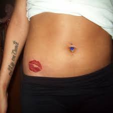 Kiss Print Tattoo On Hip Google Search Tattoos Kiss Tattoos Lip Print Tattoos Lipstick Tattoos