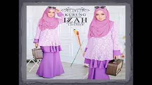 Emel.my | 2019 baju raya, baju kurung moden, baju kurung lace online. Fesyen Baju Kurung Moden Terkini Idaman Wanita Youtube