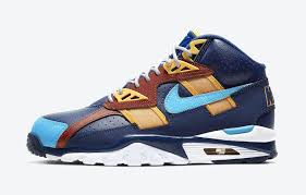 Nike Air Trainer Sc High Navy Blue Orange Cw6023 400 Release Date Sbd In 2020 Nike Air Shoes Sneakers Men Fashion Nike Shoes Air Force