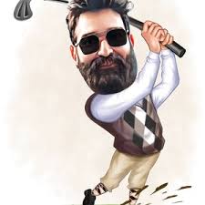 Personalized Golfer Cartoon Portrait, Custom Golfer Caricature Drawing From  Photo, Funny Golfer Caricature, Gift for Golfer
