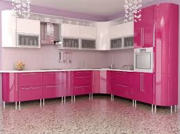 interior design trends 2017: pink kitchen