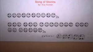 Zelda song of time printable version of zelda song of time for the 6 hole ocarina. Song Of Storms Ocarina Tabs Zelda 6 Hole Pendant Youtube