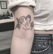 A winged creature represented over 90 times in the bible as attending on god, later seen as the second highest order of. 13 Things You Need To Know About Cherub Tattoos Today Cherub Tattoos Angel Tattoo Designs Tattoos Cherub Tattoo