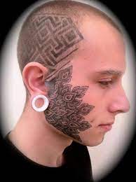 Face Tattoo Face Tattoos Facial Tattoos Face Tattoos For Women