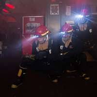 Captain Daniel Kim, right, 51ST Medical Group Osan Air Base, Republic of  Korea, evaluates wounded personnel wearing MCU-2A/P masks, before  processing through to a decontamination area at the Emergency Entrance of  the