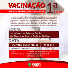 Dados pessoais e aí, conseguiu esclarecer todas as suas dúvidas sobre o certificado internacional de vacinação? Vacinacao Contra A Covid19 Para Profissionais De Saude Prefeitura De Jatai