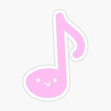 These hexagons wall sticker decal is made of plastic, the surface is reflective and the back has glue itself; Pink Music Note Stickers Redbubble